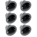 Groundable 1 Gang Electrical Box Round,4.25” Dia Electrical Switch Outlet Box,ETL Tested for Home Improvement.(6 Pack)