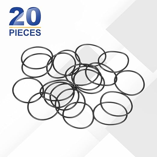 HARFINGTON 20pcs Nitrile Rubber O-Rings 21mm OD 19mm ID 1mm Width Metric Buna-N NBR Sealing Gasket Plumbing Sealing Repair O Rings for Car Auto Vehicle Repair Faucet Air Gas