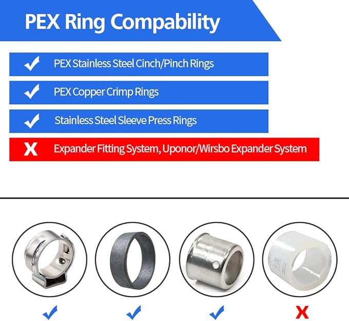 20 Pack Drop Ear Elbow Fittings, PEX 1/2" x 1/2" NPT Female Threaded Adapter Crimp Fitting, Brass, Full Port for PEX pipes in plumbing jobs