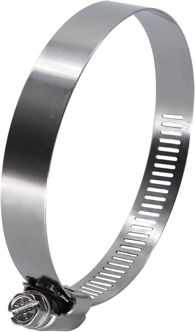 ROADFORMER 3" Worm Gear Hose Clamp - SAE 48 Size, Full Stainless Steel with 1/2" Band Width, Working Range 65mm - 89mm Hose Clamps, 10 Pack
