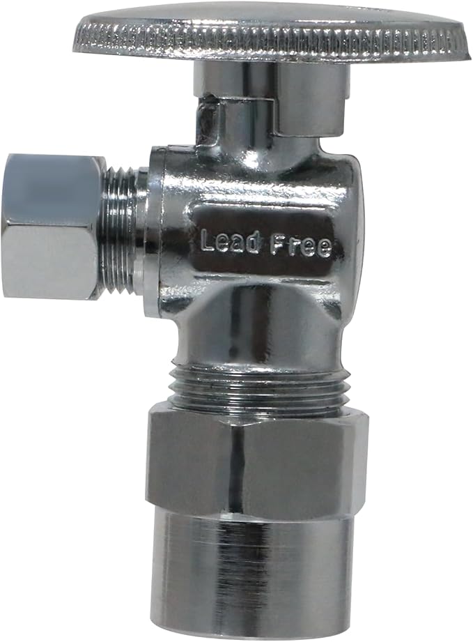XFITTING 1/2 Inch CPVC x 3/8 OD Compression Angle Valve, 3-3-3=2XX, 2 Pieces