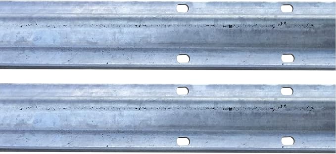 12ft Section Galvanized Inverted V Track | V- Track in 2 6 Foot Sections for Sliding Slide Gate | Driveway Gate Track