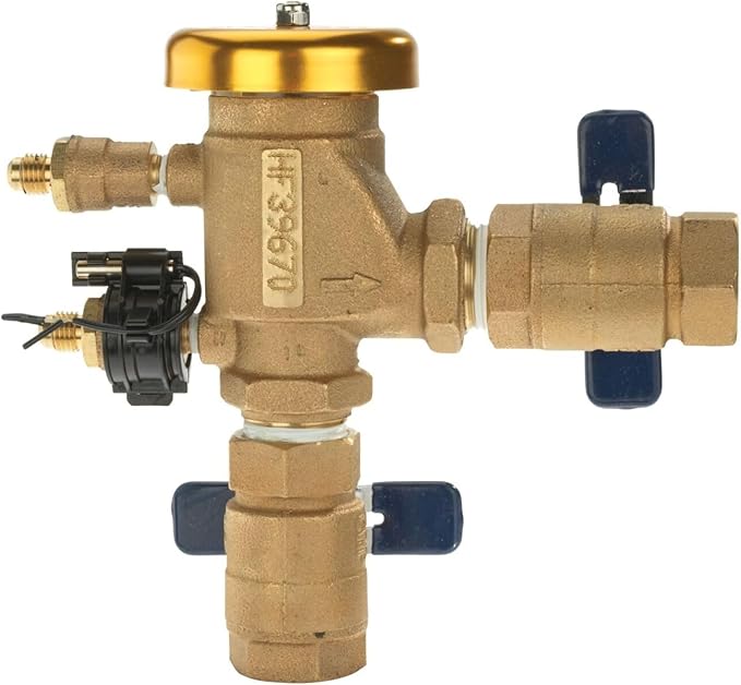Febco 765 Series 3/4" Bronze Pressure Vacuum Breaker Backflow Preventer, Quarter Turn Shutoff, NPT Connections, Freeze Sensor with SentryPlus Alert Technology, Industrial Plants, Irrigation System