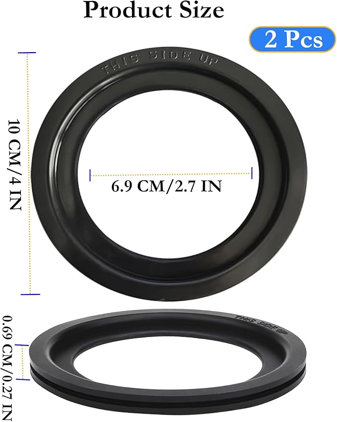 RV Toilet Seal Replacement 2-Pack for Dometic 300/310/320 Toilets, High-Grade Flush Ball Seal Gasket Kit 385311658-Durable Rubber, Easy Installation, Fix Leakage & Odor, for Camper/Travel Trailers (2)