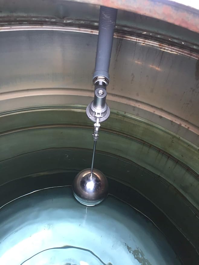 304 Stainless Steel Balanced Float Ball Valve, Tank Mount, 100 Psi (3/4")