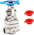 TAISHER 1PCS Forging of 304 Stainless Steel Weld Gate Valve, 1" OD Rotary Sluice Valve With Wheel Handle, For Water, Oil, Gas