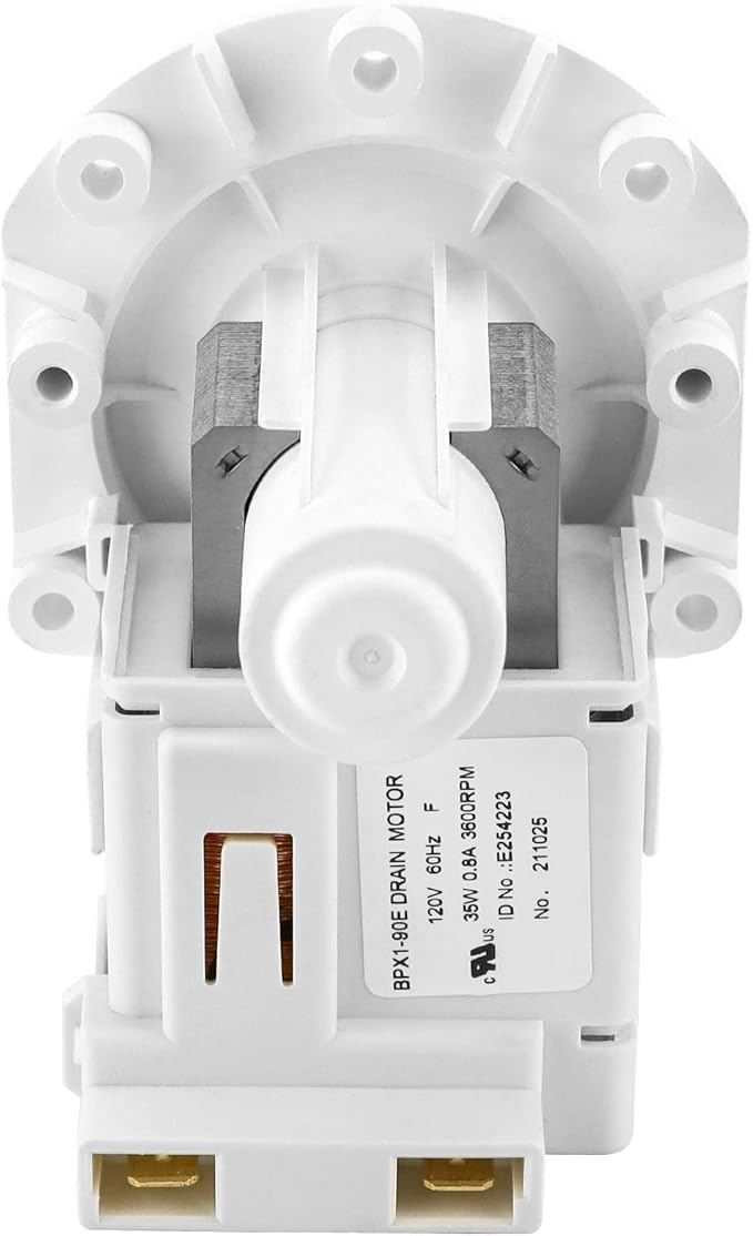 NEW A00126401 bpx1-90e Drain Pump Assembly Fit for Frigidaire Ken-more Cro-sley Dishwasher by AMI PARTS Replaces AP5690431 5304492415 PS8689824 154736201
