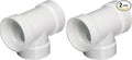 NIBCO C481114V 2 HXHXFIPT TEST TEE PVC, C481114V2 (Pack of 2)