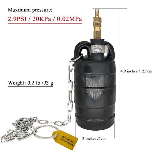 Sewer Test Plug,Inflatable Pipe Plug Balloon Plug,Plumbing Balloon Plug,Inflatable Pipe Plug,Test Plug Plumbing. (2 inches)