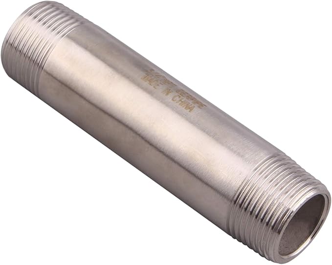 3/4" X 3/4" NPT Male Nipple Stainless Steel 304 Cast Pipe Coupling fitting 4" Length