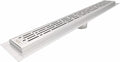 SereneDrains 304 Stainless Steel Brushed Nickel Linear Shower Drain Kit Broken Lane Linear Shower Drains for Tile Floor Long Hair Catcher Strainer Grate Cover Bathroom (Brushed Nickel, 72 Inch)