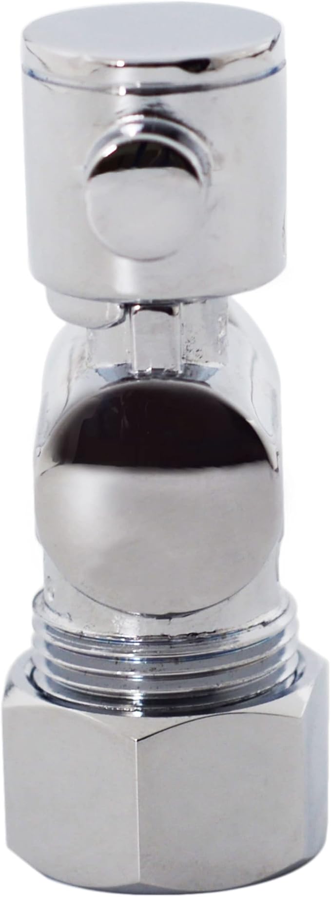 Westbrass R105BL-2-26 1/4-Turn Lever Handle Angle Stop Shut Off Valve, 5/8" OD x 3/8" OD, Polished Chrome (2-Pack)