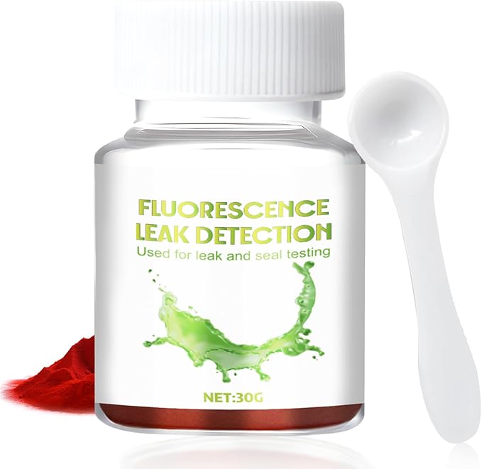 JAOJAO Leak Detection Dye, Water Tracing Dye for Pool, Spa, Plumbing, Roof, Car, Efficient Visibility, Fast Detection, Red