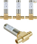 4-Pack EFIELD 1/2-inch Tee Water Hammer Arrestor MH-211 Pex-A Expansion Connection, Stainless Steel, ASTM F1960,(HAMMER009-4PCS)