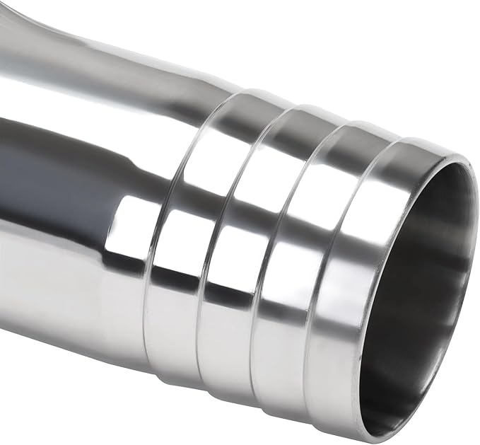 DERNORD Sanitary Hose Barb Pipe Fitting 1.5" Tri Clamp (50.5MM Ferrule) 90 Degree Elbow (Tube OD: 1-1/4"/32MM (1.5 Tri-clamp))