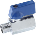 Mini Brass Ball Valve with Threaded Npt Female to Male Ends Compact Pneumatic Shut-off Valve for Plumbing and Industrial Use Brass Construction Space-saving Design Easy Operation