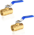 20-Pack HeSun 3/4 Inch FIP Threaded Ball Valve, Brass Full Port Shut-off Valve,3/4" Female NPT x 3/4" Female NPT, 600 WOG (Water, Oil and Gas),Blue(VALVE270-20)