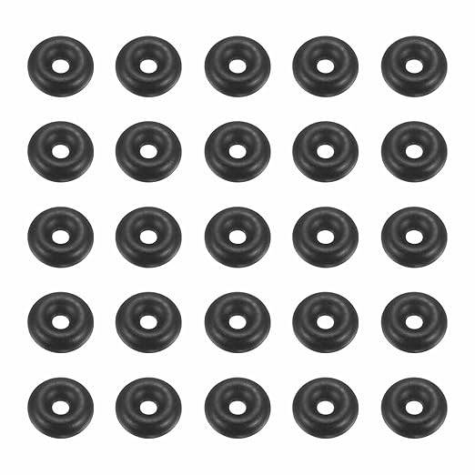 HARFINGTON 50pcs Nitrile Rubber O-Rings 5mm OD 1mm ID 2mm Width Metric Buna-N NBR Sealing Gasket Plumbing Sealing Repair O Rings for Car Auto Vehicle Repair Faucet Air Gas