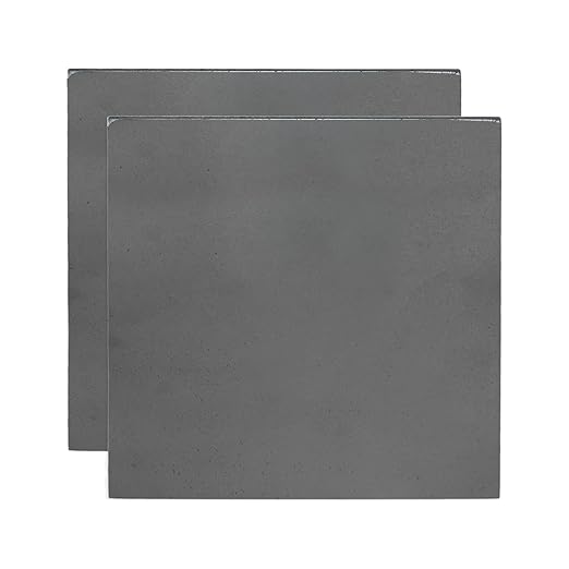 MECCANIXITY 2pcs 1/16"(1.5mm) x8 x8 Steel Plate, Black Hot Rolled A36 Steel Sheet Plate Base, Square Weldable Metal Discs for Industrial Construction Structural Support
