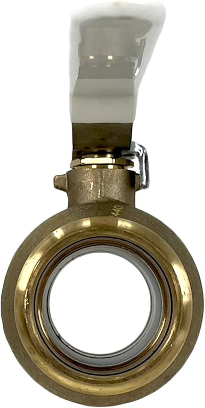 [2-Pack] PROCURU 3-Inch (3") Press Copper Ball Valve, Heavy Duty Brass Body, Full Port, LF Certified Safe (3BP300-2P)