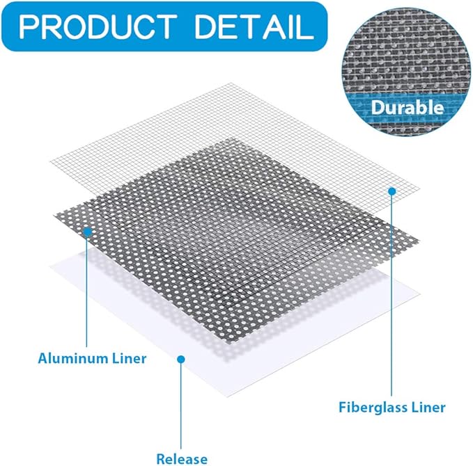 Drywall Repair Patch 6 Inch 6 Pack, Safe Mend Wall Repair Self Adhesive Fiberglass Wall Repair Patch Kit, Aluminum Metal Sheetrock Ceiling Dry Wall Patch (6"x 6")