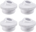 hongbo 4Pcs Pool Jet Nozzles for Hayward SP1419D, 3/4" Adjustable Opening Rotating Eyeball, Directional Flow Eyeball Inlet Jet with 1-1/2 Inch MIP Thread, Swimming Pool Return Jet Bathtub spa Jet