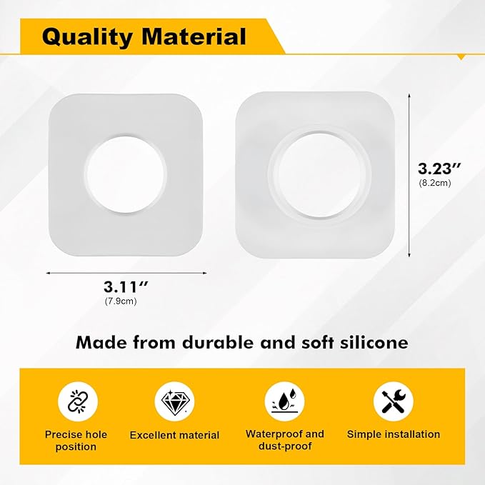2 Pack Camera Window Mount Compatible with Yi Home Camera, Strong Adhesive Tape Holder No Drill Installation Required, Clear View for Indoor Security Monitoring