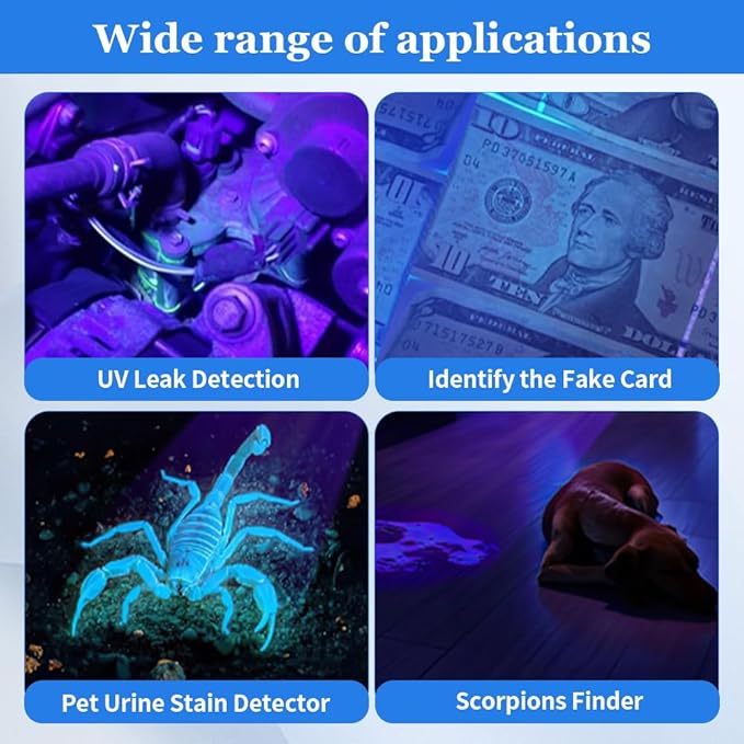 Leak Detector Kit, Air Conditioner Leak Detector Tool, AC Leak Detector Kit,Auto Air Conditioner Leak Detection Kit UV Oil Dye Leak Detection Kit