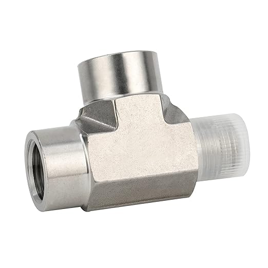 Metalwork 304 Stainless Steel Pipe Fitting, Street Tee, Male Run Tee, 3/4" NPT Male x 3/4" NPT Female x 3/4" NPT Female, 2 Pcs