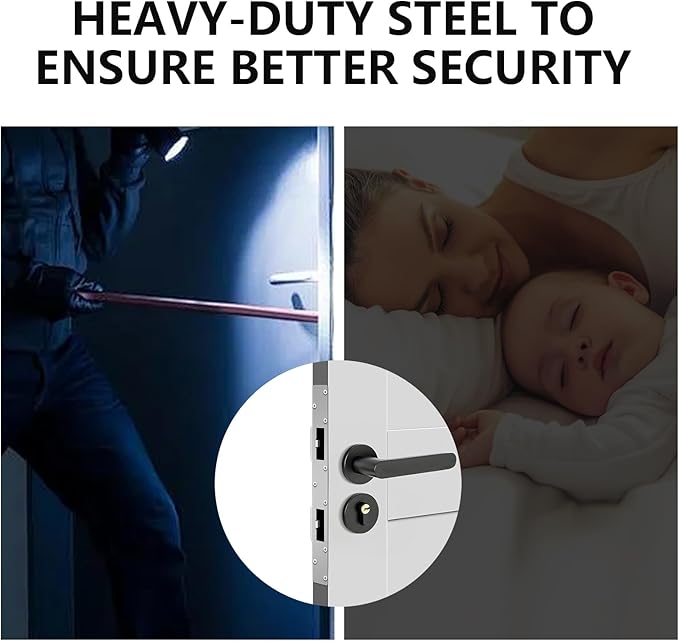 Double Holes Latch Reinforcement Plate Heavy Duty Security Latch Plate Security Striker Plates for Exterior Interior Door Deadbolt Fix Door Frame for 4.5 inch Hole Center (Silver-1Pcs)