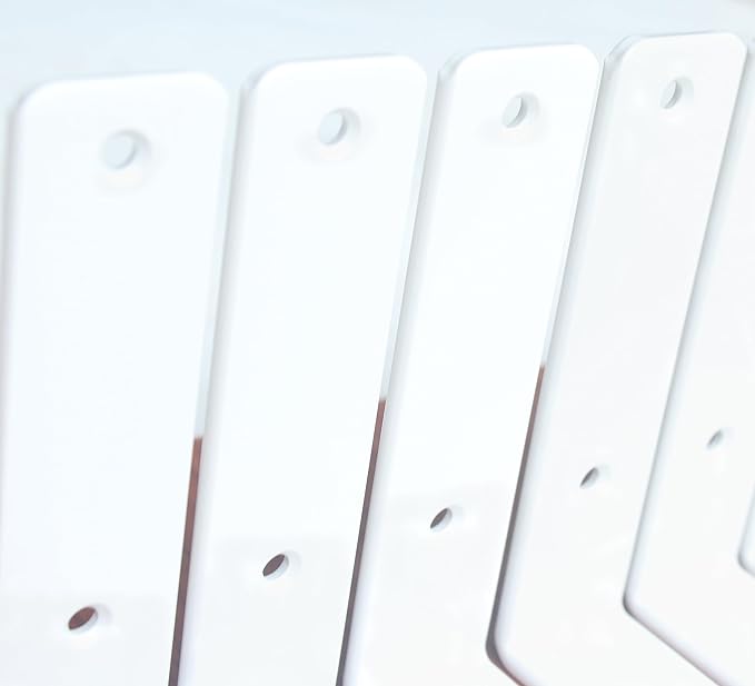 8 Pack - L 11" x H 6" x W1.5, 5mm Thick White L Shelf Bracket, Iron Shelf Brackets, Metal Shelf Brackets, Floating Shelf, Shelf Supports with Screws