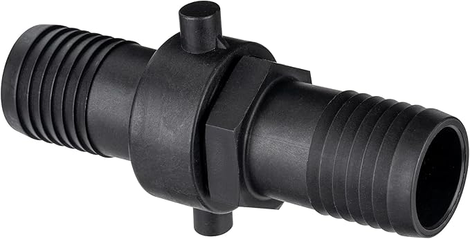 EASTRANS Poly Pin Lug Hose Fitting Set, 2" Polypropylene Hose Shank Coupling Set with 2 Clamps