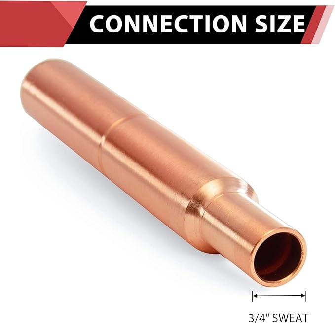 EFIELD 3/4-Inch Straight MIP Copper Water Hammer Arrestor, MH-260-2,(HAMMER064)