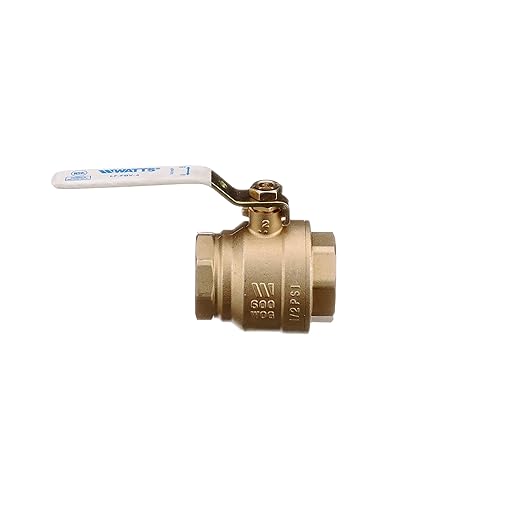 Watts LFFBV-4 Series 2" Lead-Free 2-Piece Full Port Chrome-Plated Brass Ball Valve with Female Threaded End Connections, Copper Silicon Alloy Body, Adapter, Steel Handle