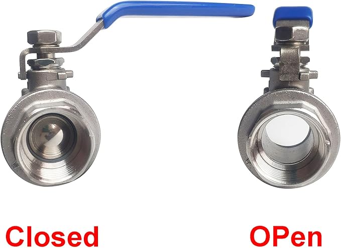 1/2" NPT Female Ball Valve 316 Stainless Steel Full Port Ball Valve WOG1000 US Stock