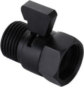 Tenfe Water Flow Control Valve, Brass Shut Off Valve Adjust Water Volume Regulator for Hand Held Shower Head & Bidet Sprayer, Matte Black Water Saver G1/2 Standard Connection