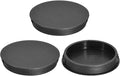 uxcell 3Pcs 60mm(2-3/8") Nylon Hole Plugs, Flush Type Panel Round Snap in Fastener Knockout Locking Plugs for Furniture Insert End Caps Panels, Black