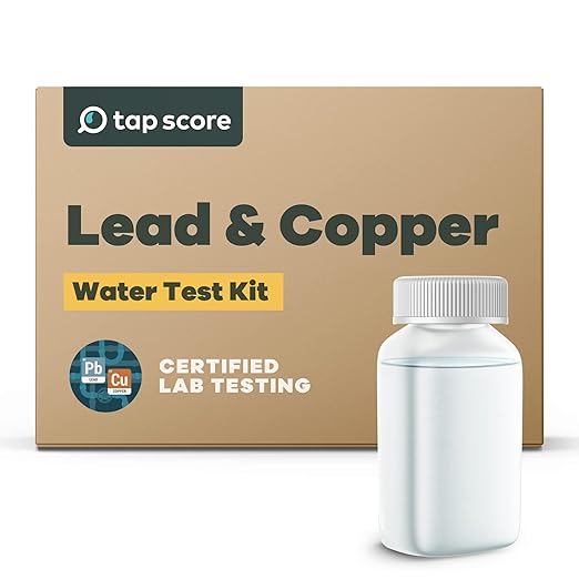 Tap Score Lead & Copper in Water Test Kit | Well or City | Full Report | EPA Certified Drinking Water Labs | #1 Best Home Water Test 2021-24 NYT Wirecutter | 100% Unbiased