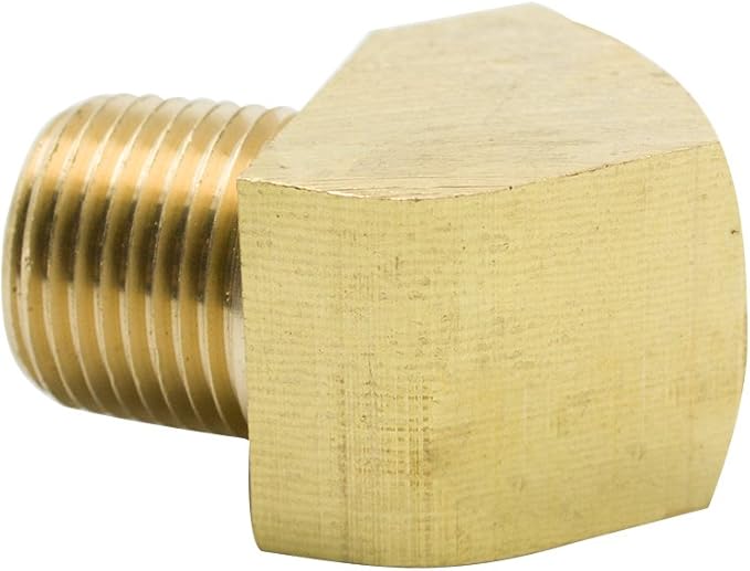 Brass 45 Degree Street Elbow 1/2" NPT Male x 1/2" NPT Female Barstock Pipe Fitting (Pack of 5)
