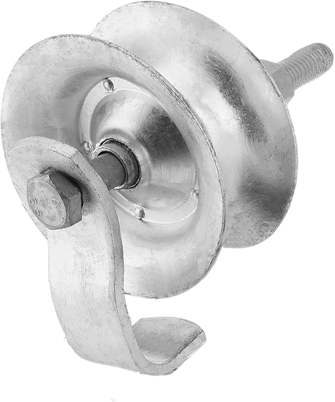 Sliding Gate Rollers 5" Heavy Duty Galvanized Steel Track Roller for 1 5/8" Pipe Track Easy Install (Pack of 1)