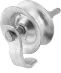 Sliding Gate Rollers 5" Heavy Duty Galvanized Steel Track Roller for 1 5/8" Pipe Track Easy Install (Pack of 1)