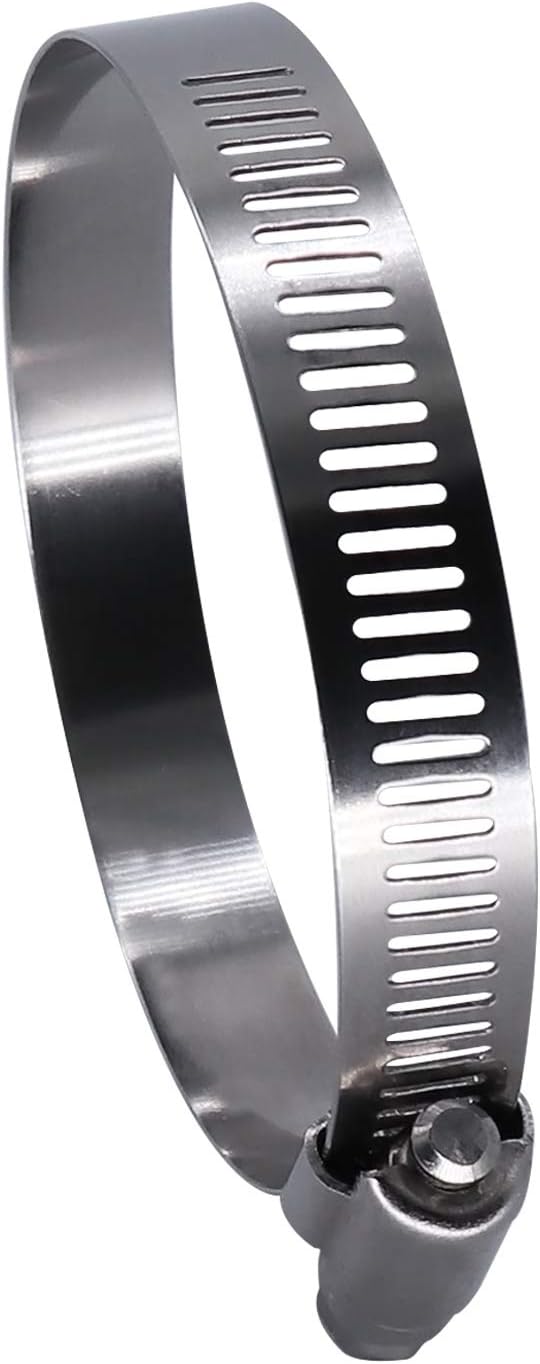 ROADFORMER 3" Worm Gear Hose Clamp - SAE 48 Size, Full Stainless Steel with 1/2" Band Width, Working Range 65mm - 89mm Hose Clamps, 10 Pack