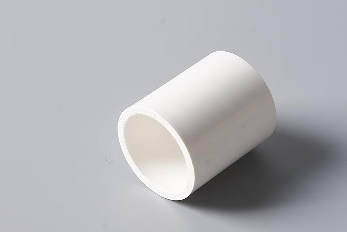 Rainbow Dream 1-1/2 Inch PVC Coupling Adapter Pipe Fitting (Socket x Socket) - 6 Pack, White
