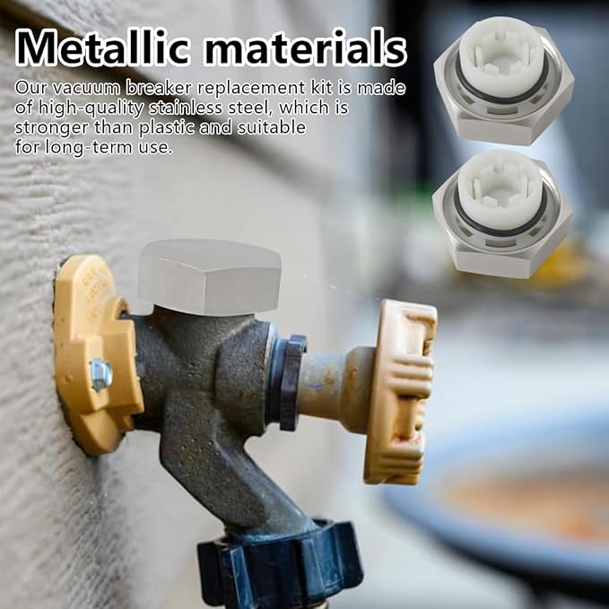 2-Pack Vacuum Breaker Repair Kit Replacement for VACVBKX1B, Fit for Traditional Anti Siphon Frost Free Sillcock Valves Anti Siphon Valve Repair Kit