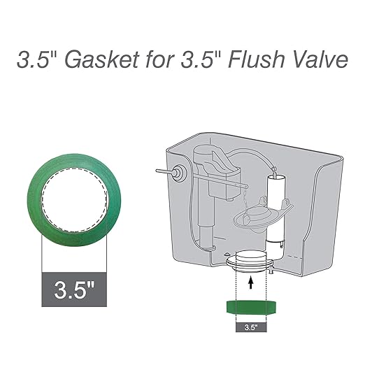 3" Toilet Tank to Bowl Bolts & Gasket Kit, Fits for American Standard Champion 4 Toilet Parts AS738756-0070A, Solid Brass Toilet Repair Kit with 2PCS Gasket, Fits Most 3"-3.5" Flush Valve Tanks