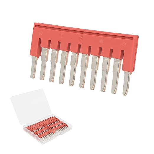 10Pcs FBS 10-5 Side Plug-in DIN Rail Terminal Block, External Bridge Connector, Compatible with PT2.5 Jumpers