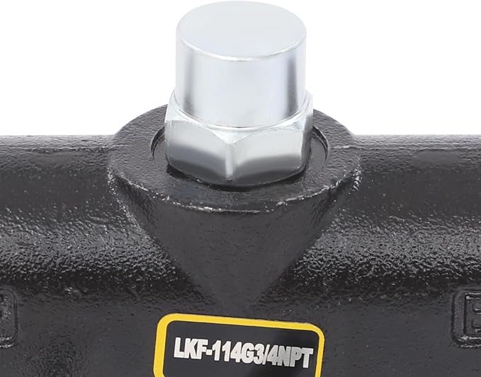 Hydraulic Adjustable Variable Flow Control Valve w/Relief, 0-30 GPM, 3/4” NPT Port Size,500-3000 PSI Pressure Relief Valve Adjustment Range, 30.38Gal/min
