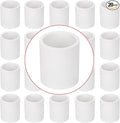20 Pack 1" PVC Couplings Adapter Pipe Fittings, Furniture Build Grade SCH40 (Socket x Socket) 1 Inch PVC Slip Socket Connectors for DIY PVC Shelf Garden Support Structure, White