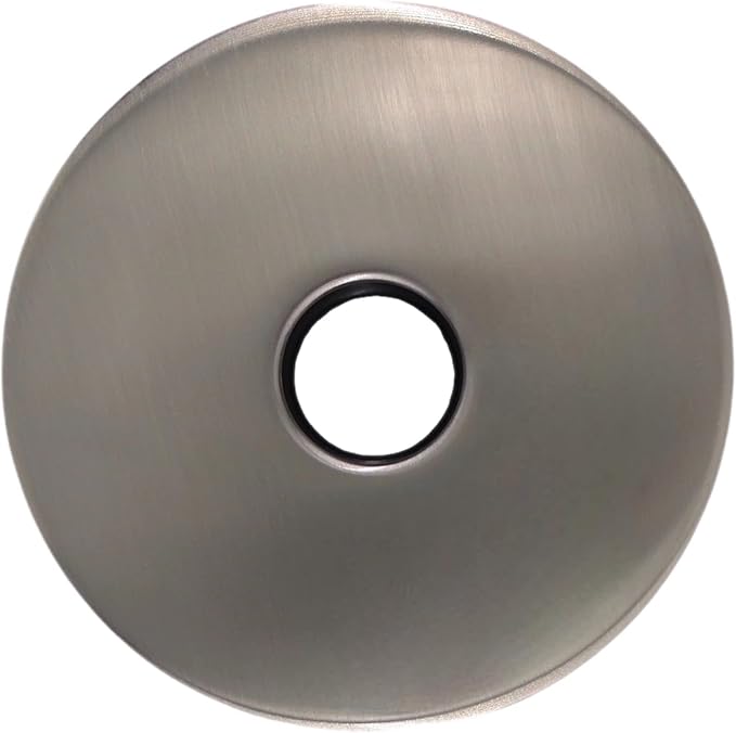 Corla Modern 3.5” Escutcheon Plate Extra Large | Shower Arm Flange Universal Replacement Cover Round 3 1/2 Inch (Brushed Nickel)