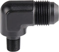 EVIL ENERGY 8AN Male Flare to 1/8" NPT Pipe 90 Degree Fitting Aluminum Anodized Black